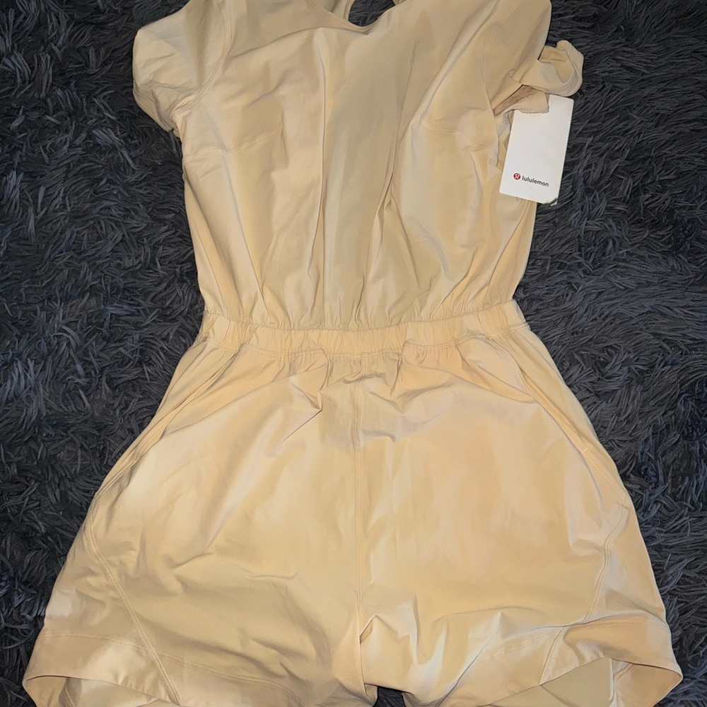 Lululemon Athletica Light Tan Apparel open back romper